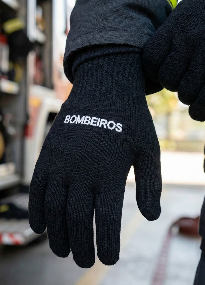 Luvas Bordadas Bombeiro