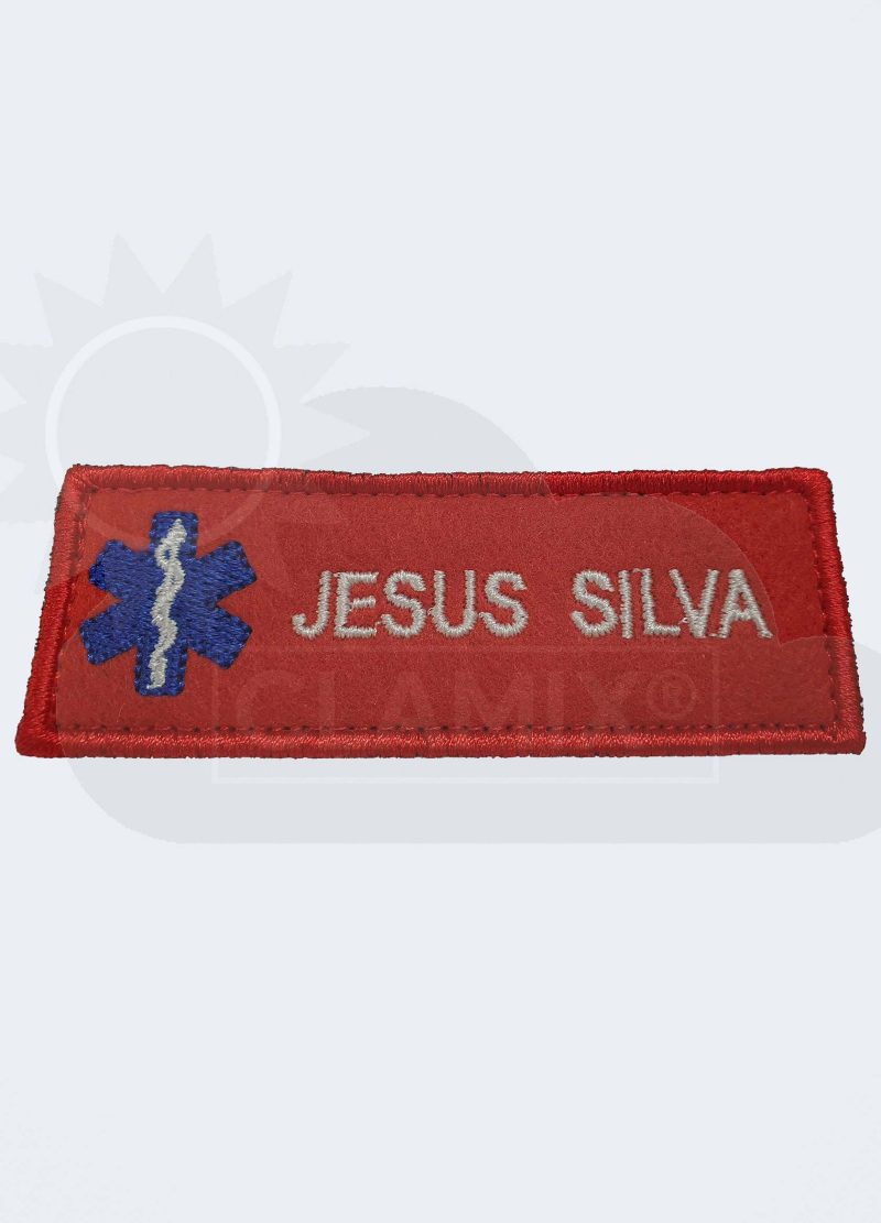 Placa de Nome com Estrela da Vida