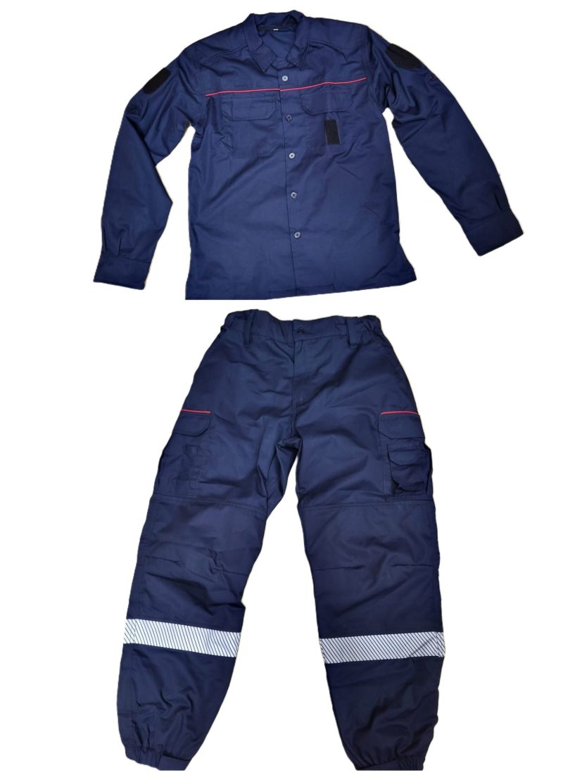 Conjunto Tático modelo novo de Bombeiros com Refletores Cinza