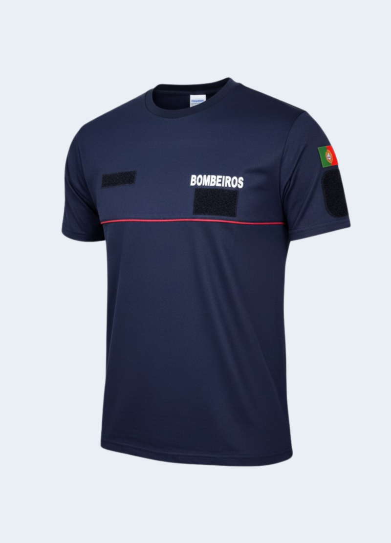 T-Shirt Bombeiros M/Manga Novo Modelo