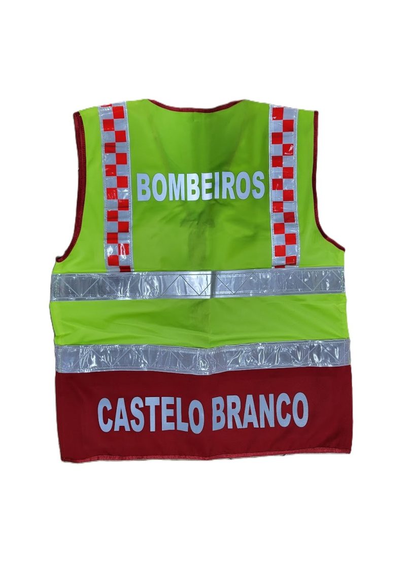 Colete refletor de Bombeiros de Sinalização Personalizado
