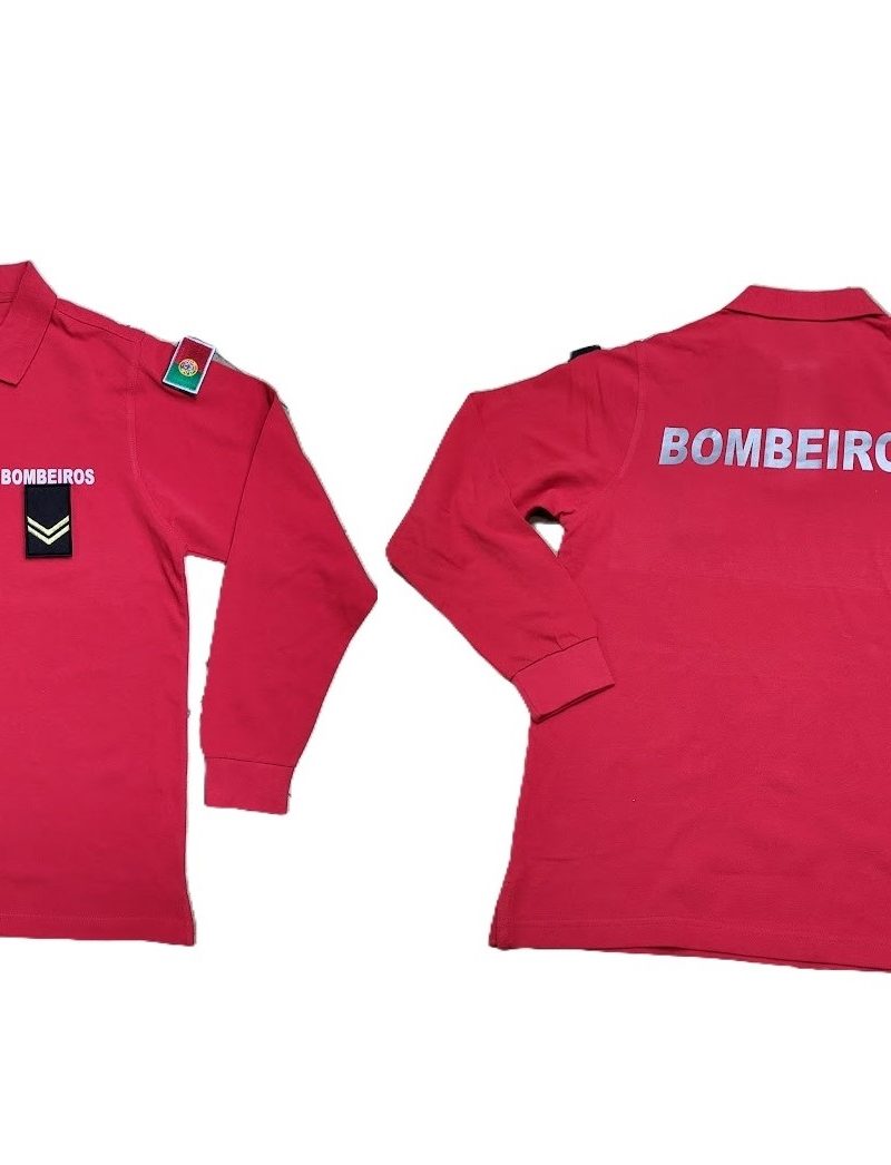 Polos com Manga Bombeiro Velcros e Bombeiros a Refletor
