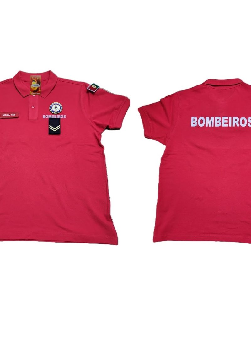 Polos meia Manga Bombeiro Velcros e Bombeiros a Refletor