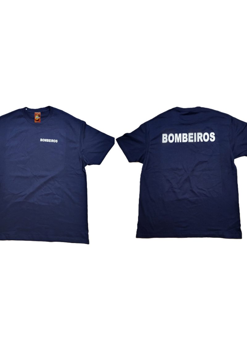 T -SHIRT DE BOMBEIRO NOVO MODELO NOVO FARDAMENTO LETRAS REFLETORAS BRANCAS