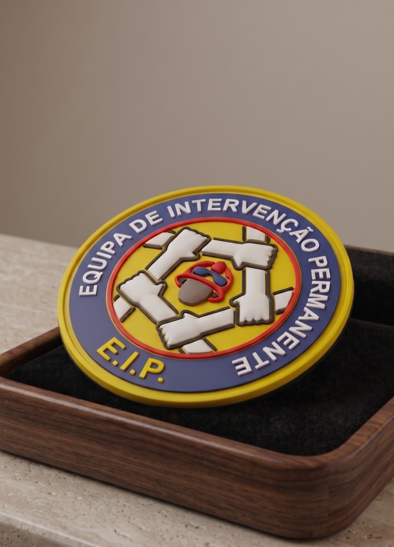 Emblema E.I.P. Equipa de Intervenção Permanente - Borracha